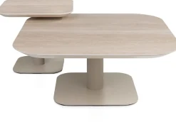 Sale XOOON Brianto, salontafel 50 x 50 cm - keramiek blad Travertin