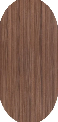 Sale XOOON Brianza, eetkamertafel 210 x 100 cm - walnoot fineer - Steel Brown