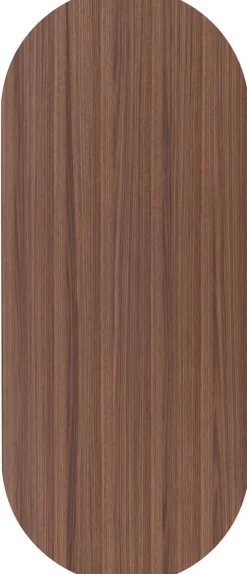 Outlet XOOON Brianza, eetkamertafel 240 x 100 cm - walnoot fineer - Steel Brown