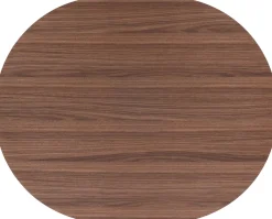 Clearance XOOON Brianza, eetkamertafel 150 x 120 cm - walnoot fineer - Creme