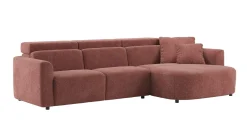 Sale XOOON Cantello, 2,5 zits arm links - longchair curved rechts incl. 2 armkussens