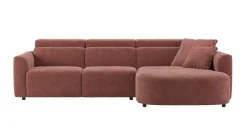 Sale XOOON Cantello, 2,5 zits arm links - longchair curved rechts incl. 2 armkussens