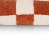 Discount XOOON Check bolster kussen 15x50cm in kleur Koper shop je bij COCOmaison