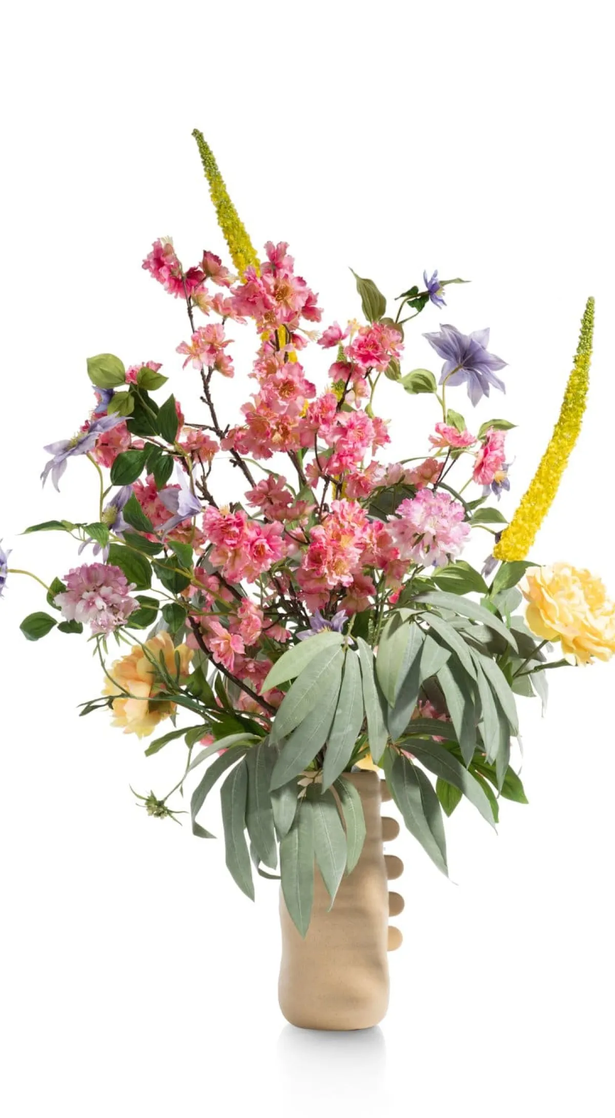 Outlet XOOON Cherry blossom spray kunstbloem roze H120cm - COCOmaison