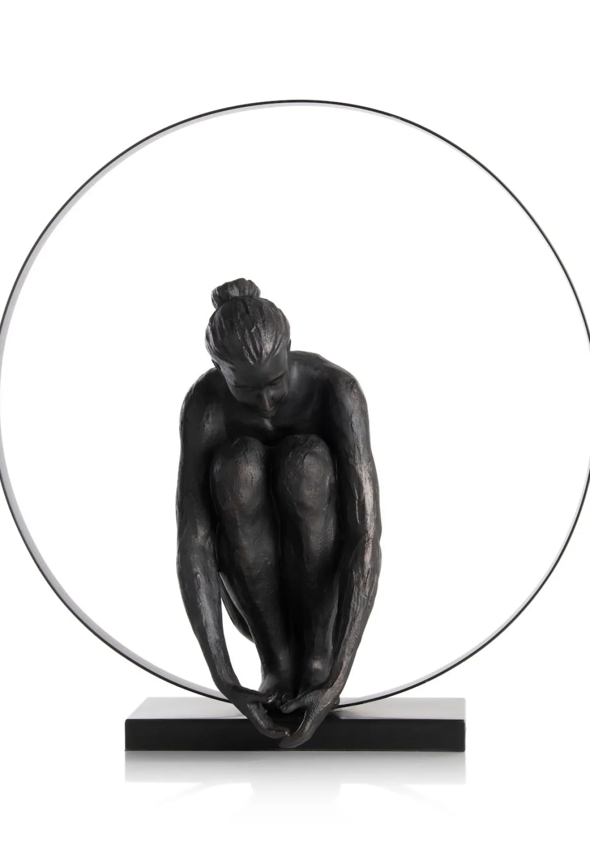 New XOOON Circle Lady beeld H54cm in de kleur Zwart - COCOmaison