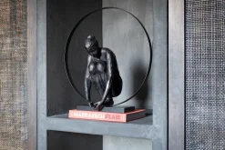 New XOOON Circle Lady beeld H54cm in de kleur Zwart - COCOmaison