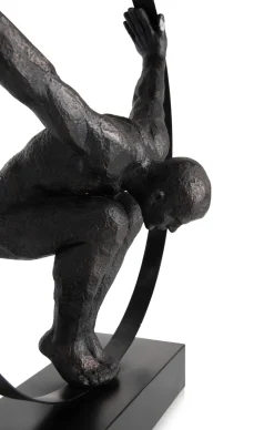 Sale XOOON Circle Man beeld H58cm in de kleur Zwart - COCOmaison