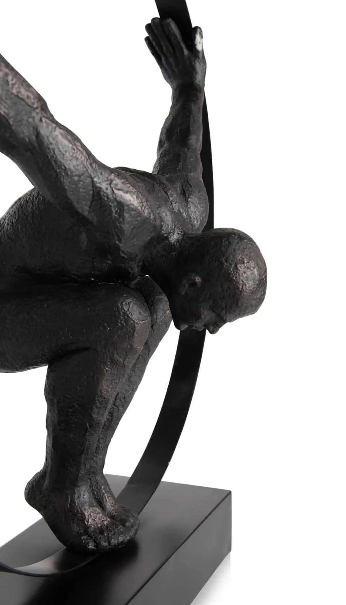 Sale XOOON Circle Man beeld H58cm in de kleur Zwart - COCOmaison