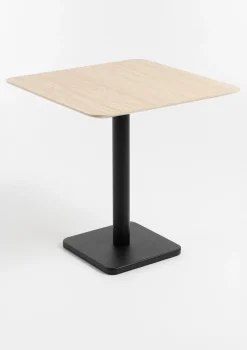 Outlet XOOON COCOmaison, Brest bistrotafel Travertine 75x75cm - zwart