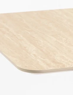 Outlet XOOON COCOmaison, Brest bistrotafel Travertine 75x75cm - zwart