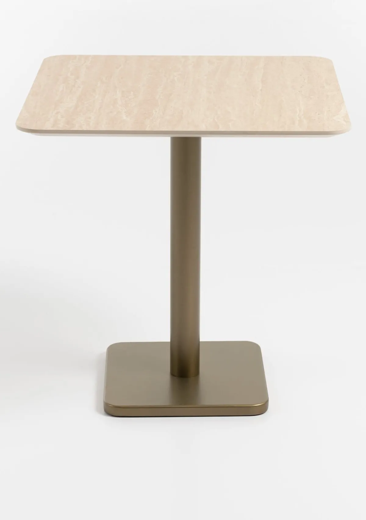 Outlet XOOON COCOmaison, Brest bistrotafel Travertine 75x75cm - Goud