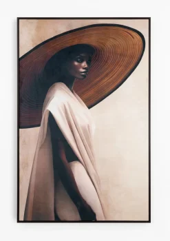 Discount XOOON COCOmaison, Holly schilderij 90x140cm - Bruin