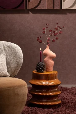 Discount XOOON COCOmaison, Pine kandelaar H15cm - Bruin