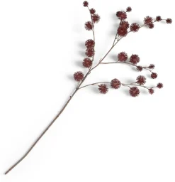 Best XOOON COCOmaison, Thistle spray kunstbloem 85cm - Bordeaux