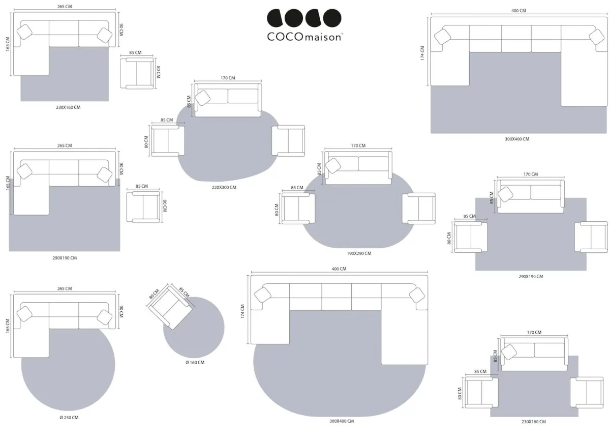 Clearance XOOON COCOmaison, Timeless Winding karpet 160x230cm - Groen