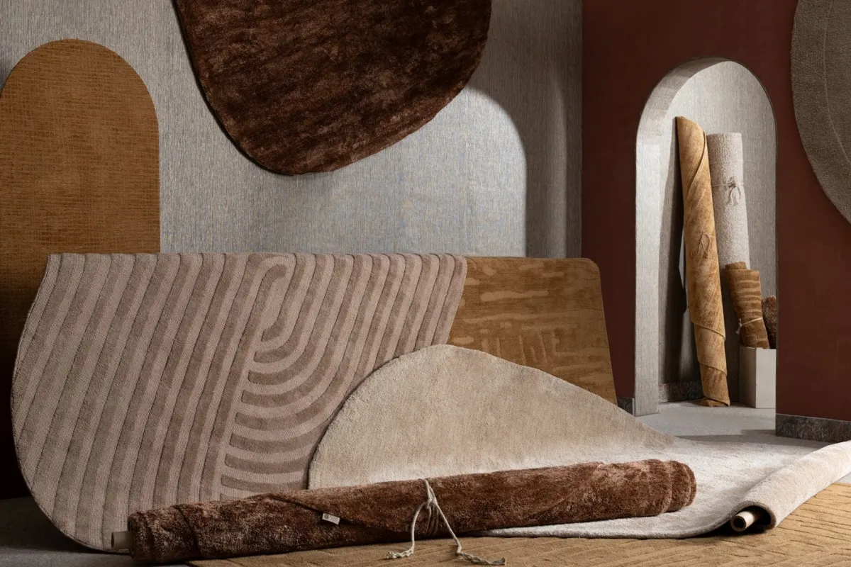 Discount XOOON COCOmaison, Timeless Winding karpet 160x230cm - Oker