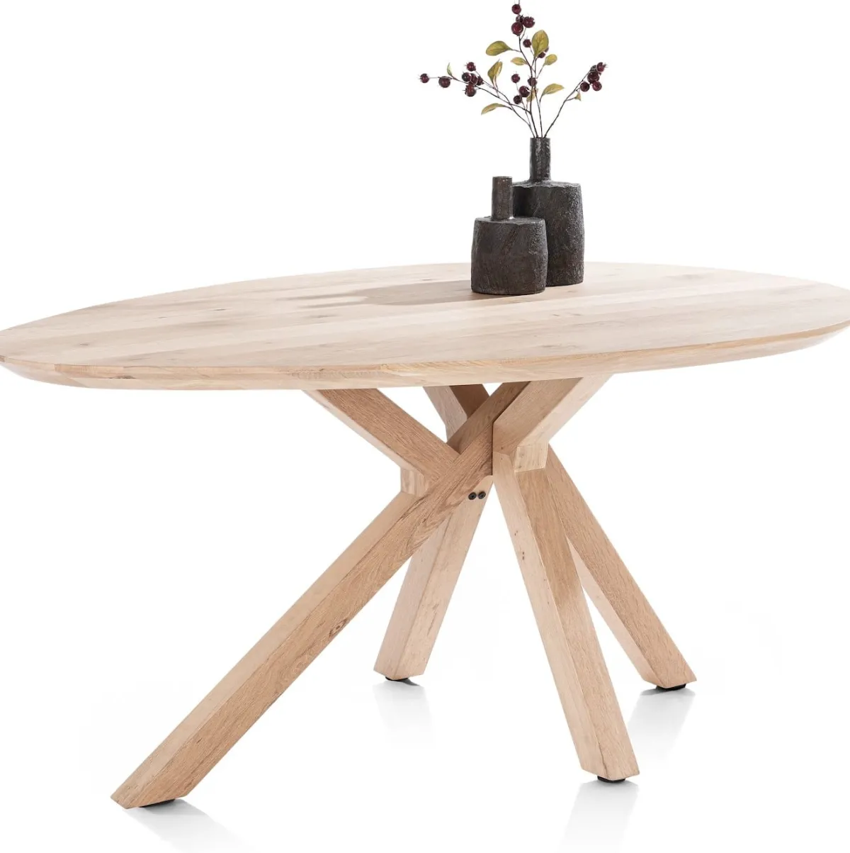 Discount XOOON COSENZA eetkamertafel 160 x 115 cm - naturel eiken