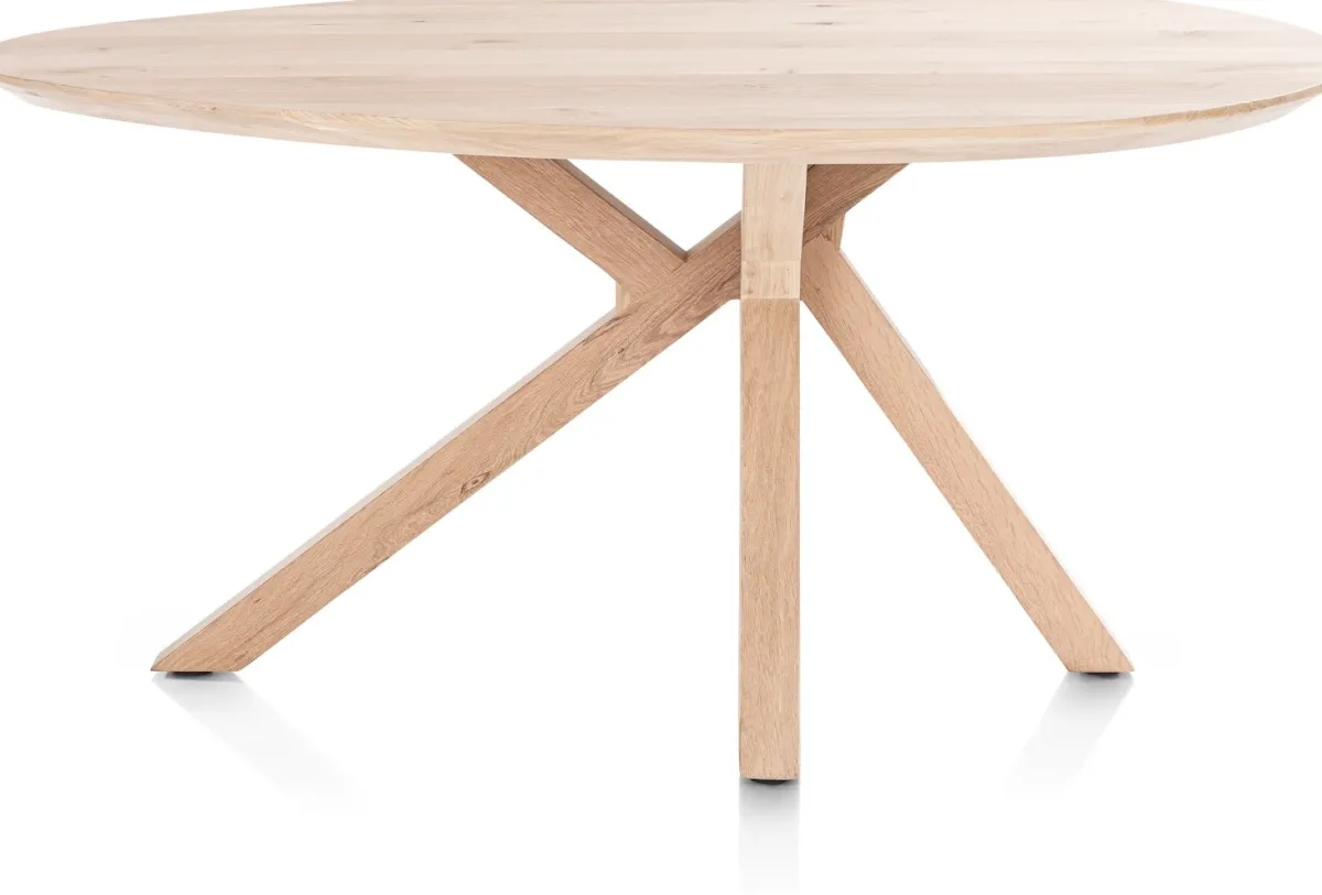 Discount XOOON COSENZA eetkamertafel 160 x 115 cm - naturel eiken