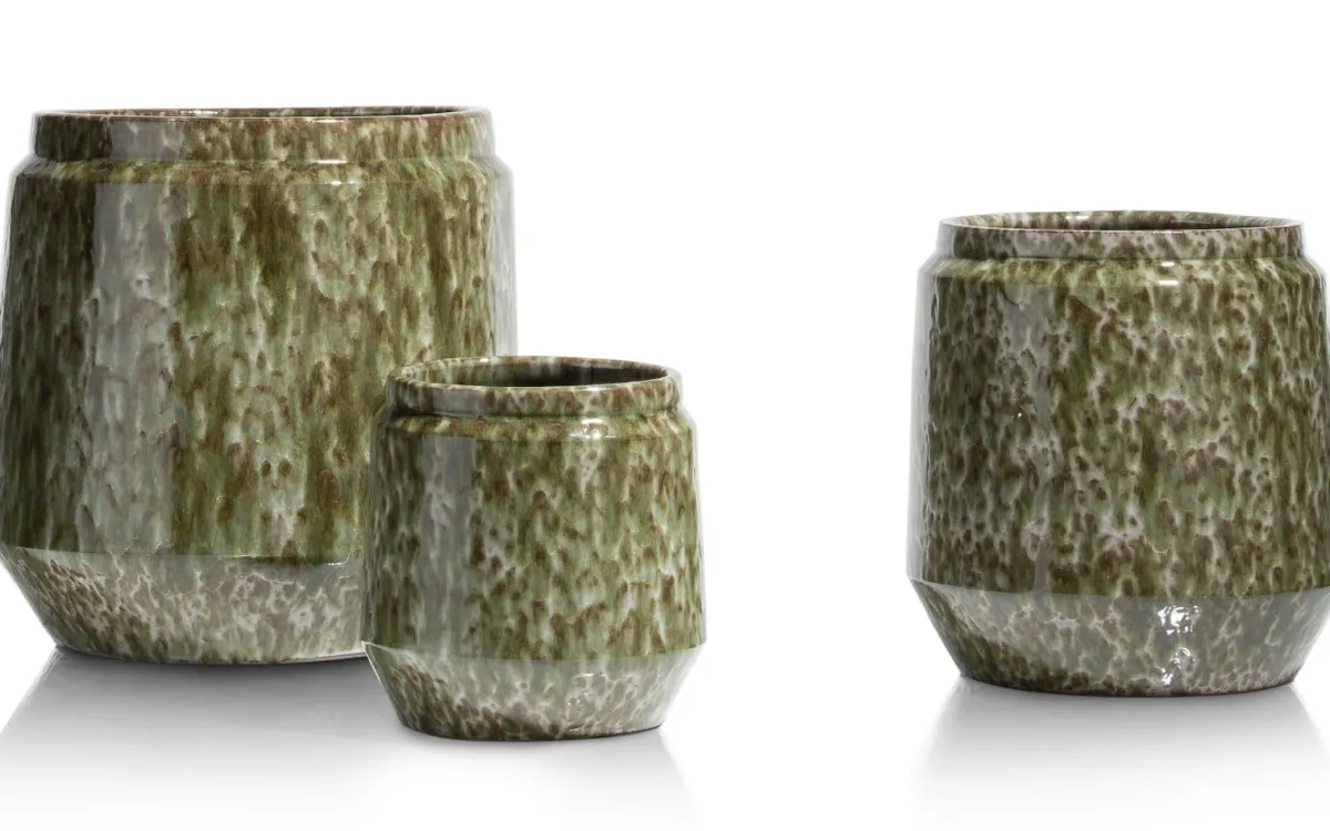 Outlet XOOON Dalila pot H36cm in de kleur Groen - COCOmaison