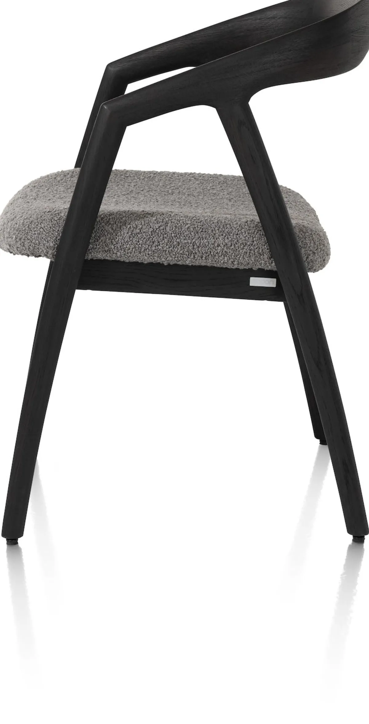 Hot XOOON DANTE armstoel - eik antraciet in stof Brioni