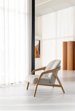 Online XOOON Dante fauteuil gestoffeerd in de kleur Crème -