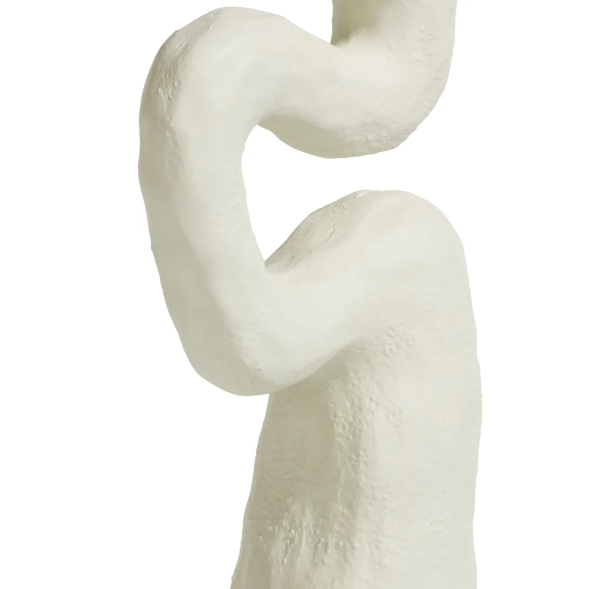 Outlet XOOON Debra abstracte kandelaar creme wit H30cm - COCOmaison