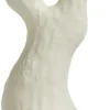 Online XOOON Debra abstracte vaas creme wit H32cm - COCOmaison