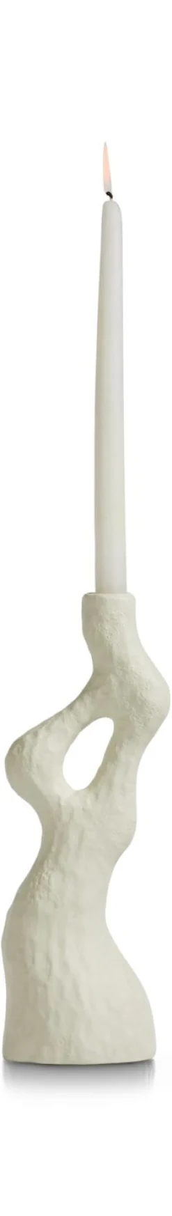 Online XOOON Debra abstracte vaas creme wit H32cm - COCOmaison