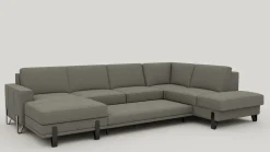 Online XOOON Denver, U-bank rechts - Livigno - grijs