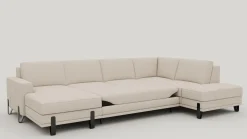 XOOON Denver, U-bank rechts - Livigno - Creme