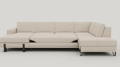 XOOON Denver, U-bank rechts - Livigno - Creme