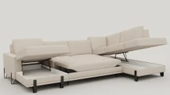 XOOON Denver, U-bank rechts - Livigno - Creme