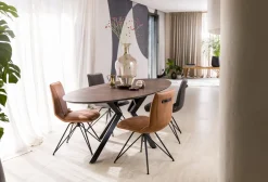 XOOON Design eetkamerstoel "MAC" - Cognac -