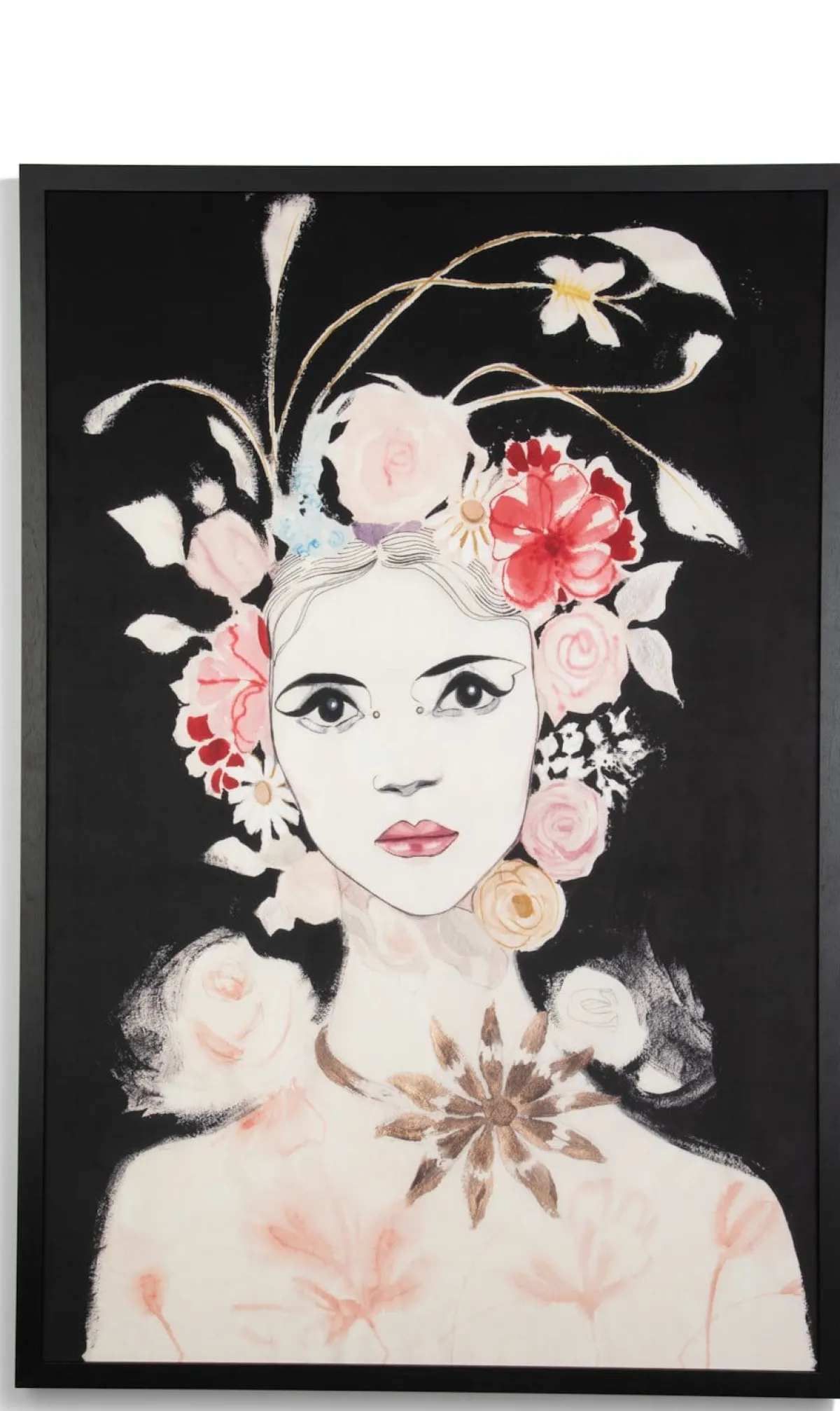 XOOON Dior Flower schilderij in de kleur Multi Color - COCOmaison