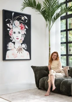 XOOON Dior Flower schilderij in de kleur Multi Color - COCOmaison