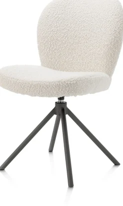 Clearance XOOON Eetkamerstoel Jaxon (draaibaar) in de kleur Ivoor -