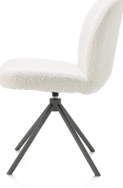 Clearance XOOON Eetkamerstoel Jaxon (draaibaar) in de kleur Ivoor -