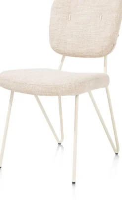 Online XOOON Eetkamerstoel June met frame in de kleur Crème -