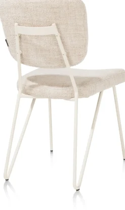 Online XOOON Eetkamerstoel June met frame in de kleur Crème -