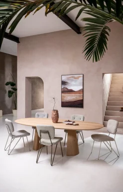 New XOOON Eetkamerstoel June met frame in de kleur Groen -