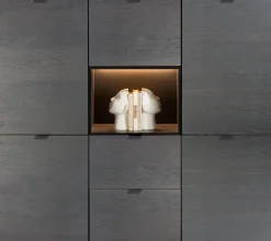 Sale XOOON Elements eikenfineer dressette met niche + LED 150cm