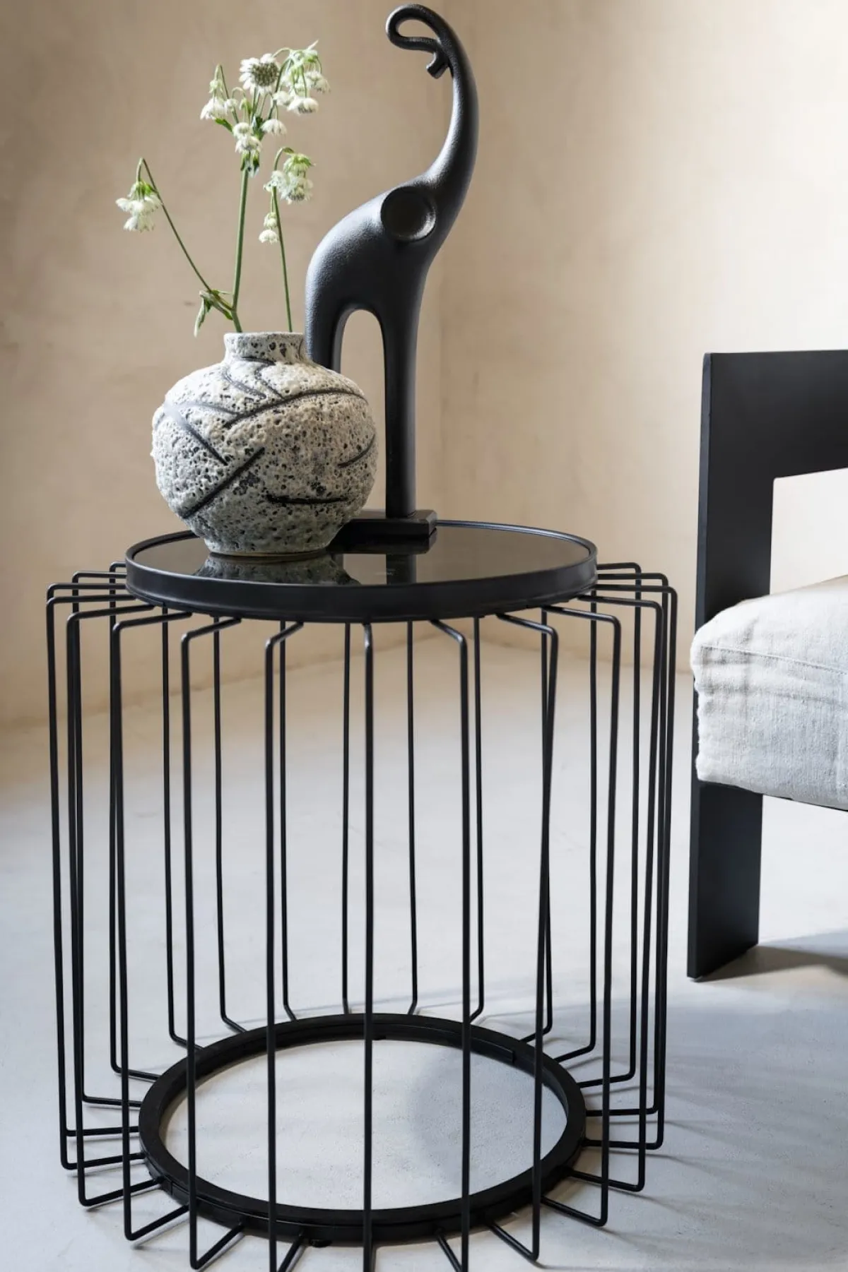 Discount XOOON Elly beeld H39,5cm in de kleur Zwart - COCOmaison