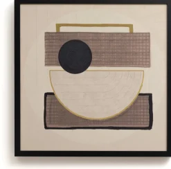 Hot XOOON Encounter schilderij (100x100cm) in de kleur Zwart - COCOmaison