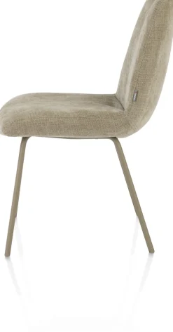 Online XOOON Filipo eetkamerstoel stof Cadiz in de kleur Olijf -