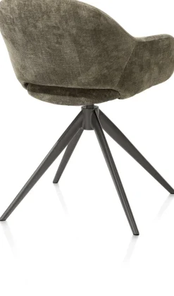 Clearance XOOON FINN armstoel terugdraai - stof Livigno - donkergroen