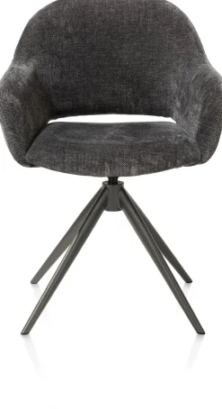 Clearance XOOON FINN armstoel terugdraai - stof Livigno - antraciet