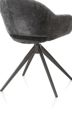 Clearance XOOON FINN armstoel terugdraai - stof Livigno - antraciet