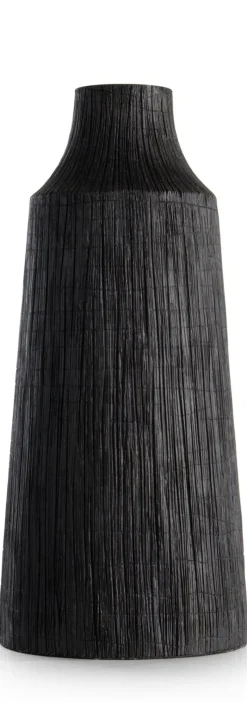 Hot XOOON Finn vaas H50cm in de kleur Zwart - COCOmaison
