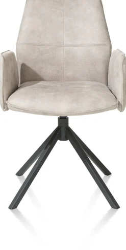 Sale XOOON FRANKY armstoel - vast - greep - pocketveringvering - kiezel