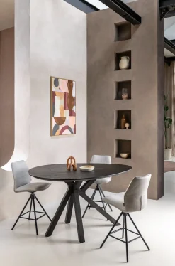 Clearance XOOON Franky barstoel draaibaar - in de kleur Lichtgrijs -